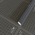 TECNOPROFILS - Quart de Rond PVC Cellulaire - Longueur 1 m - Anthracite - vignette