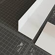 TECNOPROFILS - Cornière PVC - Longueur 1 m - Blanc - 5 x 5 cm - vignette