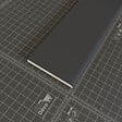TECNOPROFILS - Champlat PVC Cellulaire 70 mm - Longueur 1 m - Anthracite - vignette