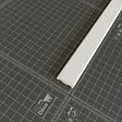 TECNOPROFILS - Champlat PVC Cellulaire 25 mm - Longueur 1 m - Blanc - vignette