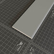 TECNOPROFILS - Champlat PVC Cellulaire 70 mm - Longueur 1 m - Gris - vignette