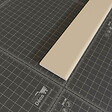 TECNOPROFILS - Champlat PVC Cellulaire 45 mm - Longueur 1 m - Sable - vignette