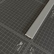 TECNOPROFILS - Champlat PVC Cellulaire 25 mm - Longueur 1 m - Gris - vignette