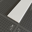 TECNOPROFILS - Champlat PVC Cellulaire 70 mm - Longueur 1 m - Blanc - vignette