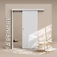 COULICOOL - Porte Coulissante avec Rail - Prépeinte Plane 83 cm - Avec butée - vignette