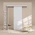 COULICOOL - Porte Coulissante avec Rail - Prépeinte Ligne 73 cm - Avec butée - vignette