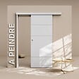 COULICOOL - Porte Coulissante avec Rail - Prépeinte Ligne 83 cm - Avec butée - vignette