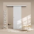 COULICOOL - Porte Coulissante avec Rail - Prépeinte Ligne 73 cm - Sans butée - vignette