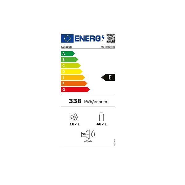 SAMSUNG - Réfrigérateur Américain 674l 90.8cm Nofrost - RF24BB620EB1 - large