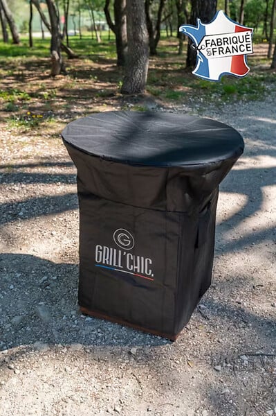 GRILL'CHIC - Pack Printemps Brasero Cevenol Corten Bois Carre 74 Simple Cuve - large