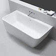 THALASSOR - LOVE 160 - Baignoire semi-ilot en Solid Surface 160 x 85 x 56(h) cm - vignette