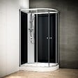 THALASSOR - Cabine douche 70 x 90 SILVER Noir asymétrique gauche - vignette
