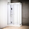 THALASSOR - Cabine hammam 140 x 90 SILVER Blanc rectangulaire gauche - vignette