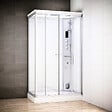 THALASSOR - Cabine hammam 140 x 90 SILVER Blanc rectangulaire droite - vignette