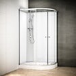 THALASSOR - Cabine douche 120 x 90 SILVER Blanc asymétrique gauche - vignette