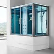 THALASSOR - Baignoire balnéo douche hammam OMEGA DUO GAUCHE - vignette