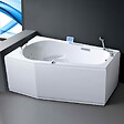 THALASSOR - Baignoire balnéo asymétrique 170x100 cm KORUS GAUCHE IDYNAMIC - vignette