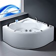 THALASSOR - Baignoire balnéo d'angle 150x150 cm NEVIA IDYNAMIC - vignette