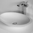 THALASSOR - OVALIS 60 - Vasque à poser en Solid Surface Blanc Mat 60 x 35 x 10,5(h) cm - vignette