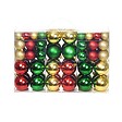 VIDAXL - Boules de Noël 100 pcs Rouge/Doré/Vert - vignette