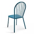 OVIALA - Chaise bistrot en métal bleu pacific - Honfleur - vignette
