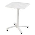 OVIALA - Table inclinable de terrasse 60 x 60 cm blanc - Almada - vignette