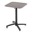 OVIALA - Table inclinable de terrasse 60 x 60 cm noir - Almada - vignette