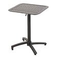 OVIALA - Table de terrasse inclinable 60 x 60 cm et 2 chaises noir - Almada - vignette