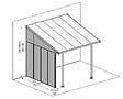 CANOPIA - Canopia Paroi latérale pour pergola 3 m Blanche - vignette