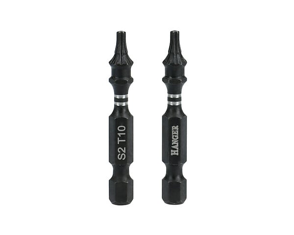 HANGER - 2 embouts impact 1/4'' étoile percée TTX20 longueur 50mm - HANGER - 134068 - large