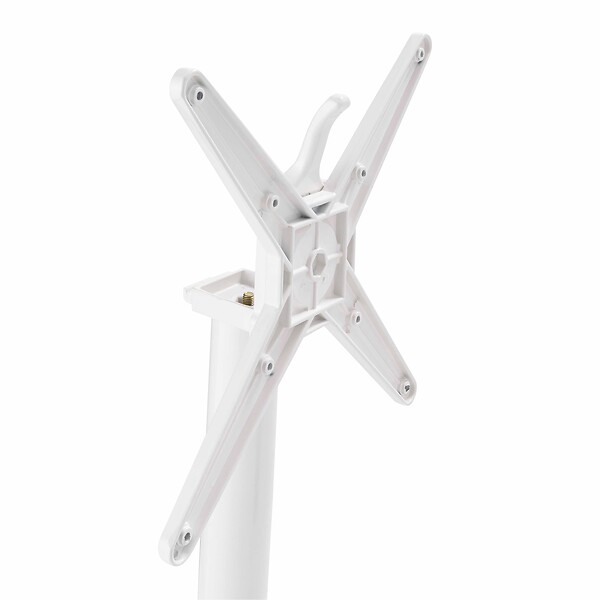 OVIALA - Ensemble table haute de terrasse et 2 chaises en aluminium blanc - Almada - large