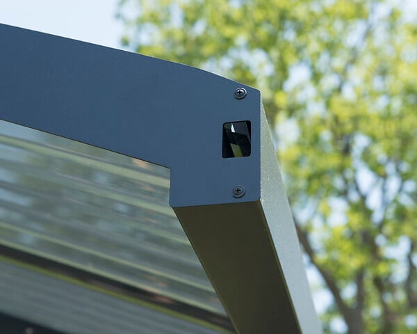 CANOPIA - Canopia Carport Arizona Wave 4,95 x 2,89 m Gris, toiture Gris - large