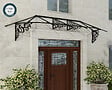 CANOPIA - Canopia Marquise de porte Lily 319 x 88 cm Noir - vignette
