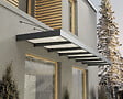 CANOPIA - Canopia Marquise de porte Sophia  XL 660X140 cm Gris Opale  Blanc - vignette