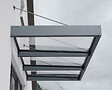 CANOPIA - Canopia Marquise de porte Sophia XL 286X140cm Gris - vignette