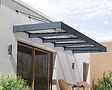 CANOPIA - Canopia Marquise de porte Sophia XL 472X140cm Gris - vignette