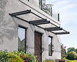 CANOPIA - Canopia Auvent de porte Nancy 452 x 94 cm Gris - vignette