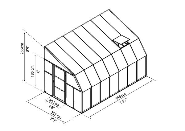 CANOPIA - Canopia Véranda Sun Room 2,6X4,5 Blanche - large