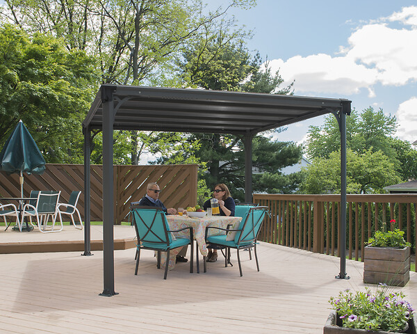CANOPIA - Canopia Tonnelle de jardin Milano 3X3 Grise - large
