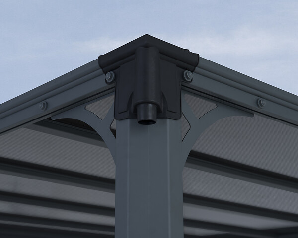 CANOPIA - Canopia Tonnelle de jardin Milano 3X4,3 Grise - large