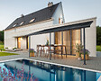 CANOPIA - Canopia Pergola Capri 3X3 Grise, toiture gris - vignette
