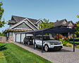 CANOPIA - Canopia Carport Arcadia 10,7 x 3,59 m Gris - vignette