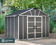 CANOPIA - Canopia Abri de jardin Yukon 9m² Gris + plancher PVC - vignette