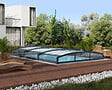 CANOPIA - Canopia Abri piscine téléscopique Majorca 6.7 x 4.5 m Gris - vignette