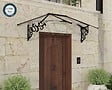 CANOPIA - Canopia Marquise de porte Lily 216 x 88 cm Noir - vignette