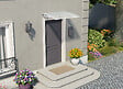 CANOPIA - Canopia Marquise de porte Lyra 135 x 90,5 cm Blanc - vignette
