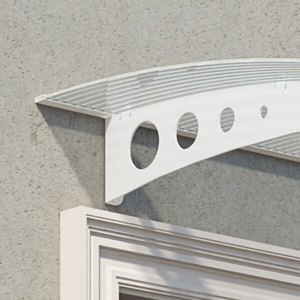 CANOPIA - Canopia Marquise de porte Lyra 135 x 90,5 cm Blanc - large