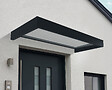 CANOPIA - Canopia Marquise de porte Sophia 215 x 95 cm Gris Foncé - Clair - vignette