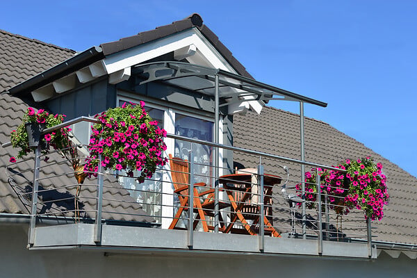CANOPIA - Canopia Abri terrasse auvent Vega 200,5 x 199,6 cm Gris - large