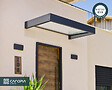 CANOPIA - Canopia Marquise de porte Sophia 160 x 95 cm Gris Foncé - Clair - vignette